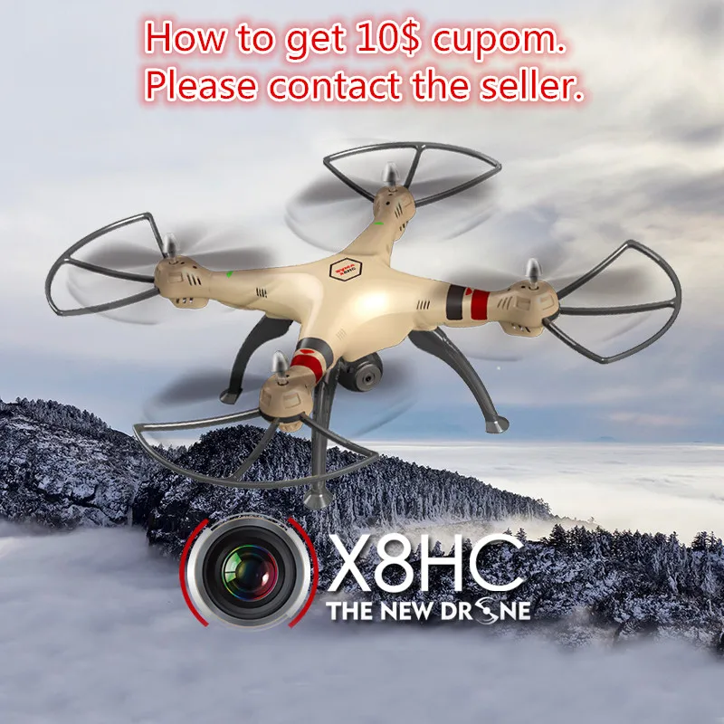 Buy Cheap Syma X8HC RC drone with camera 2.4Ghz Professional Drones with camera hd Big Quadcopter RC Helicopter vs mjx x101 syma x8w dron