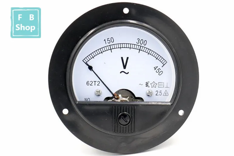 62T2/65C5 3V 5V 10V 15V 20V 30V 50V AC класс 2 5 Аналоговый вольтметр измеритель напряжения