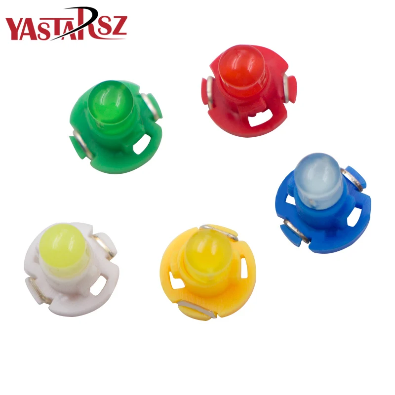 

10pcs T4.2 T4 5050 SMD LED Neo Wedge Dashboard Instrument Cluster Light Car Panel Gauge Speedo Dash Bulb blue red green yellow