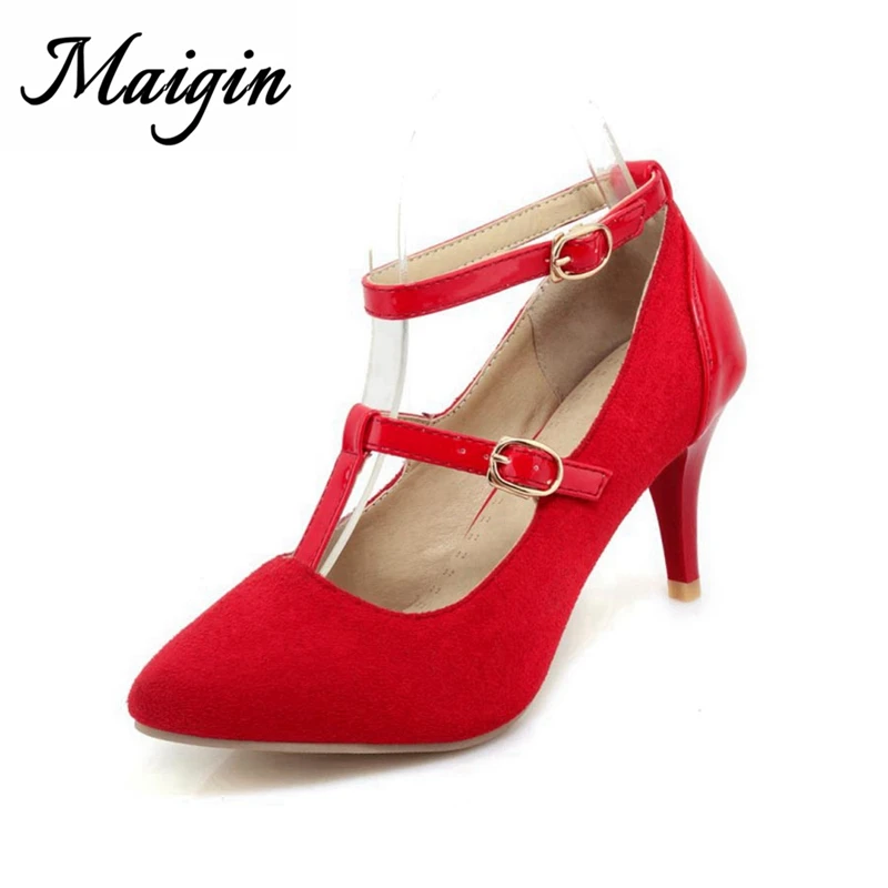 double buckle heels