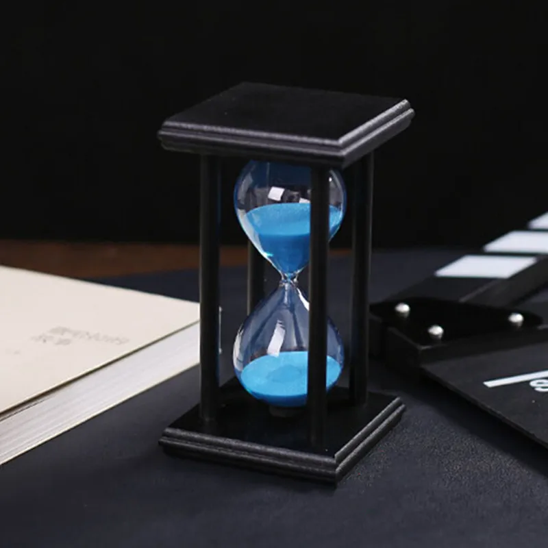 Новые Песочные часы Ampulheta песочные часы 30 минут декоративные предметы домашнего обихода, характеристики креативного искусства и рукоделия подарки 10 - Цвет: Синий