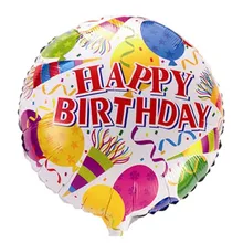 The new 18-inch round Happy Birthday balloons holiday party decoration balloon toys for children wholesale