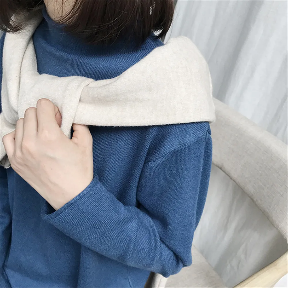 Autumn-Winter Knitted Solid Basic Long Dress 2018 Sexy Bodycon Sweater Dress Long Sleeve All Match Dresses Vestido Z9131 (24)