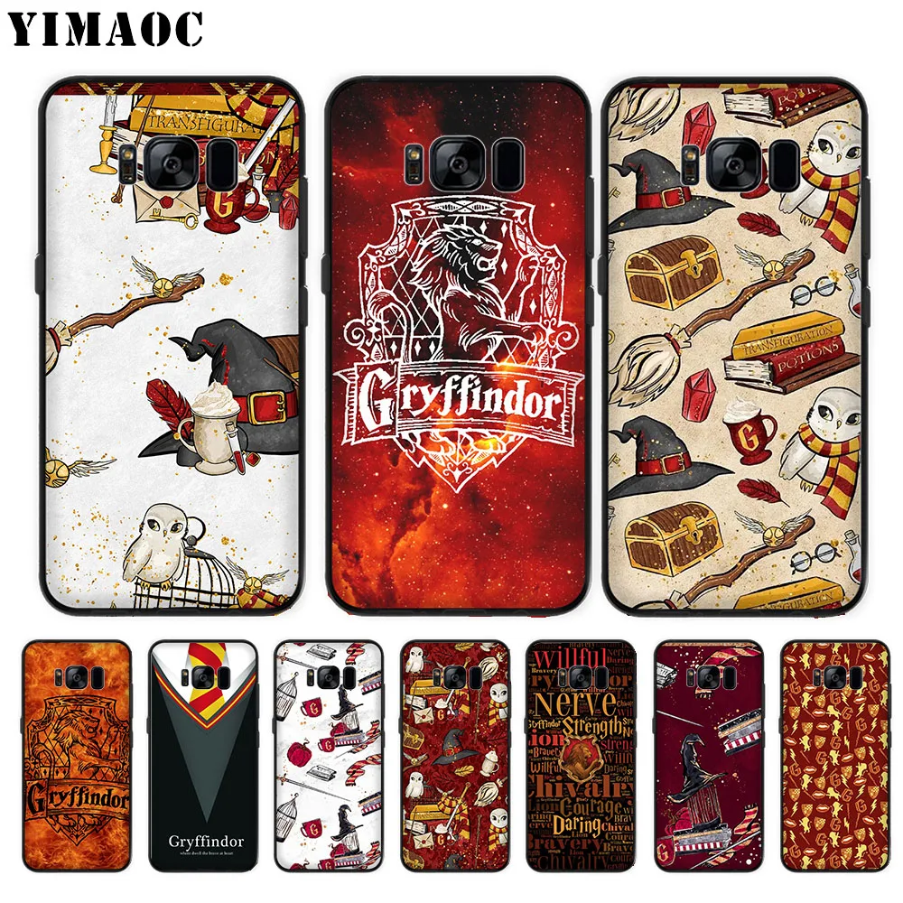 

YIMAOC Harry Potter gryffindor Soft Case for Samsung Galaxy S10 Plus S10e S6 S7 Edge S8 S9 Plus J6 M10 M20 M30