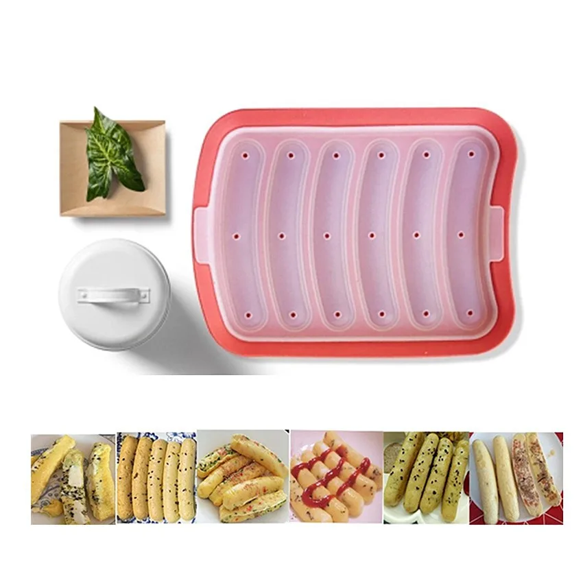 DIY колбаса силиконовые формы стойка яйцо торт Ham коробка для колбасы хот дог