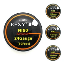 E-XY NI80 Resistências De Aquecimento Para O Cigarro Eletrônico Atomizador DIY Fios de Aquecimento Pré-construído Bobina A1