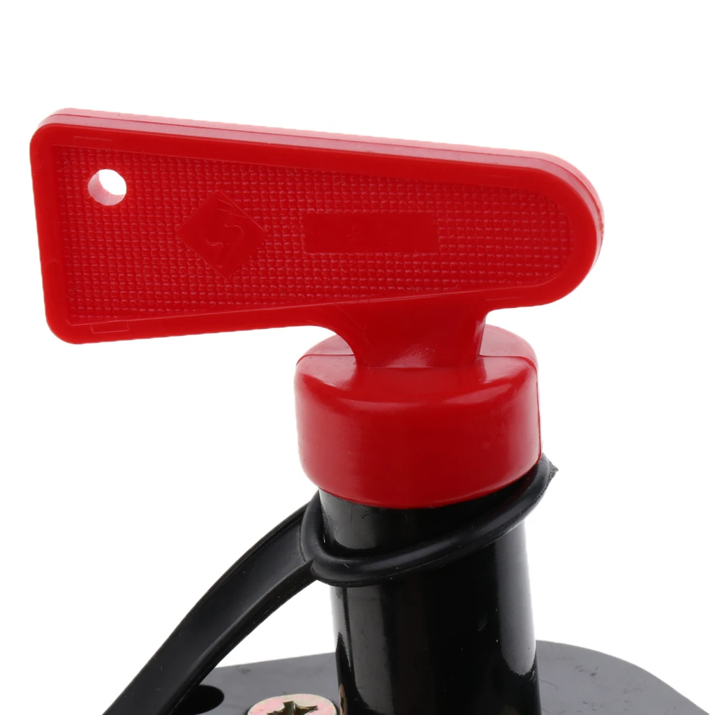 1 Pcs Truck Boat Car Battery Disconnect Switch Power Isolator Cut Off Kill Switch + Removable Keys For Marine ATV Car Accessory