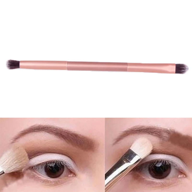 1pc Cosmetics Styling Tools Double Head Eye Shadow Makeup Brushes Eyelashes Blush Bleached Brush | Красота и здоровье
