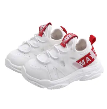 

2019 Autumn New Fashionable Baby Net Breathable Leisure Sports Running Shoes For Girls White Shoes For Boys Kids Shoes