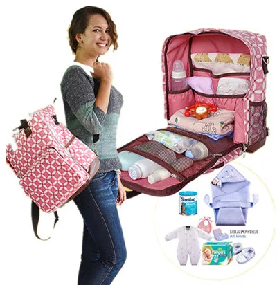 

Promition! maternidade baby diaper bags baby nappy bag Backpack wet dry nappy bags diapering messenger bags tote