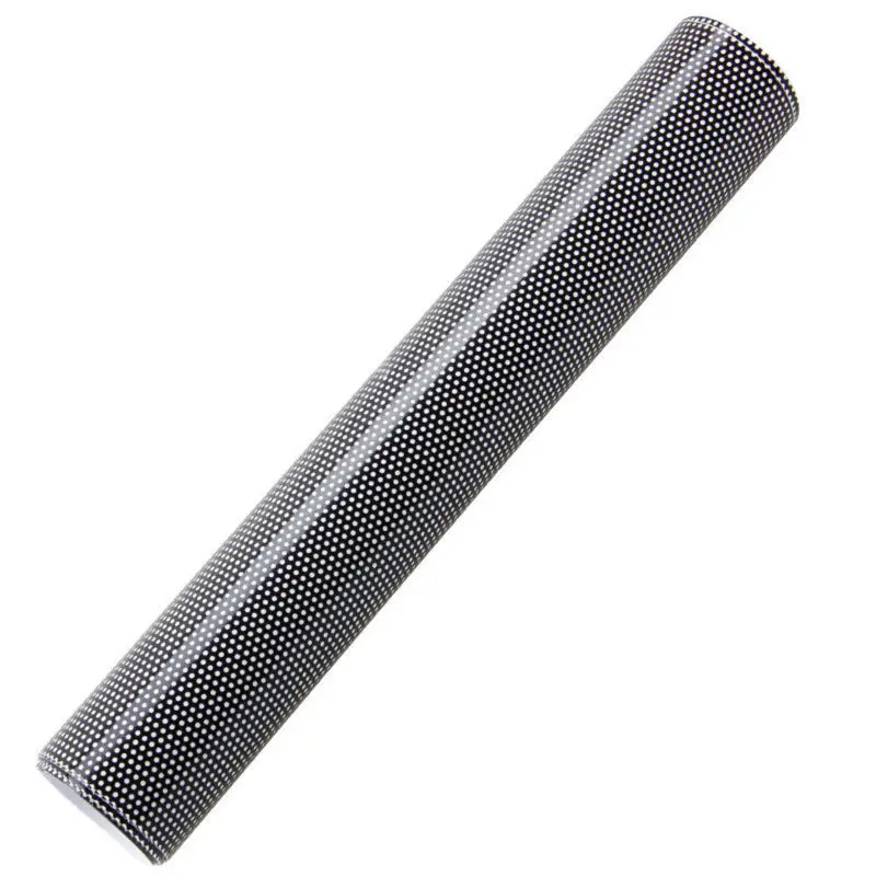 

Perforated Vinyl Film Mesh Car Headlight Window Wrap One Way Vision 1.22x5m