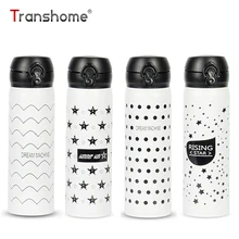 Transhome Thermosbecher 500 ml Kreative Edelstahl Tumbler Thermocup Flasche Für Wasser Isolierflasche Isoliert Kaffeetasse Termos