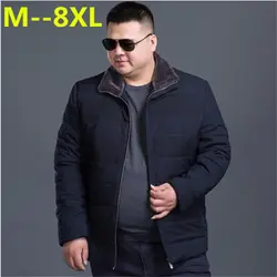 10XL 8XL 6XL 5XL мужская зимняя куртка меховой воротник новый Дизайн мужские парки Толстая теплая верхняя одежда повседневная куртка хлопковые