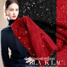 Высококачественная модная тканевая Изысканная подиумная ароматная элегантная атмосфера яркая трикотажная ткань модные ткани для пальто