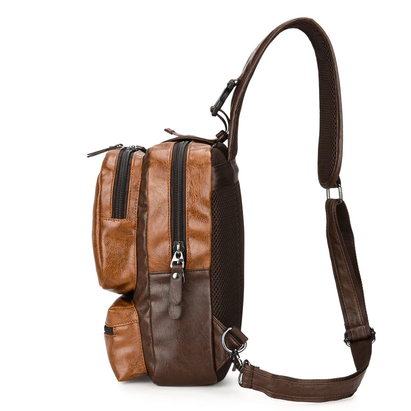 Модные сумки на плечо зарядка через usb Crossbody сумки Для мужчин сумки груди приколы сумка для Открытый мужской Многофункциональный Crossbody