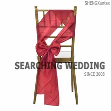 Свадебная тафта Pintuck стул створки \ стул лук подходит на Chiavari украшение стула