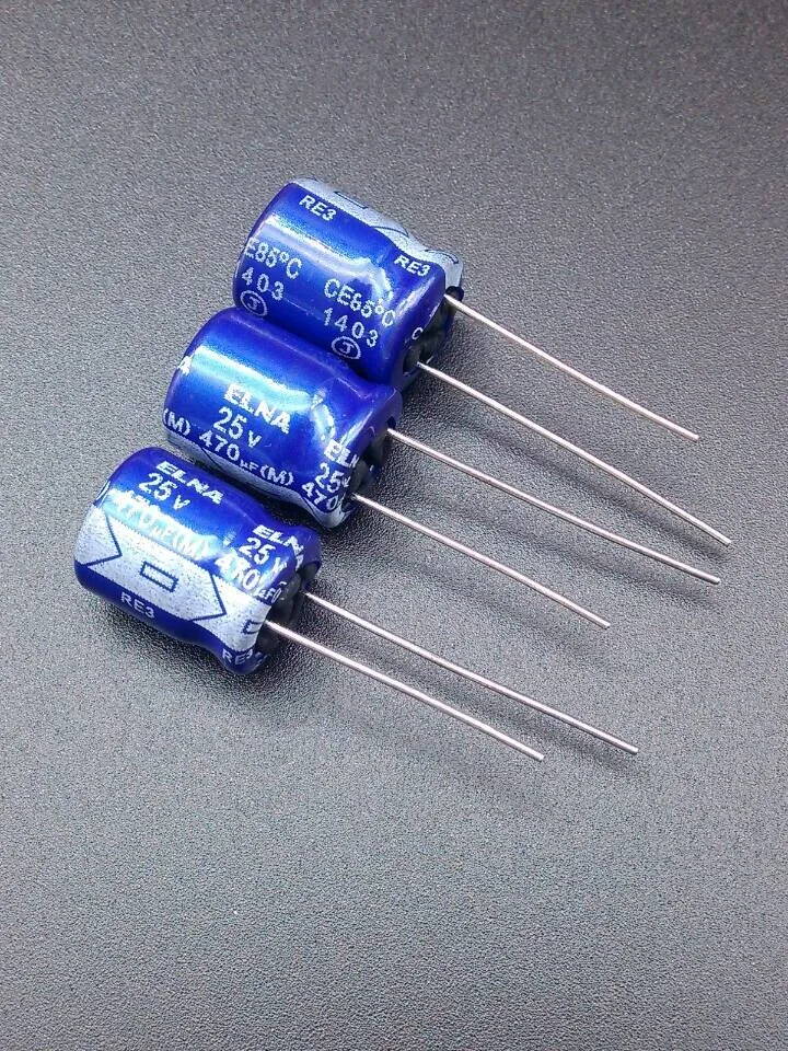 30PCS Imported according to ELNA blue robe RE3 470uF 25V origl authentic 470uf 25v spot 10