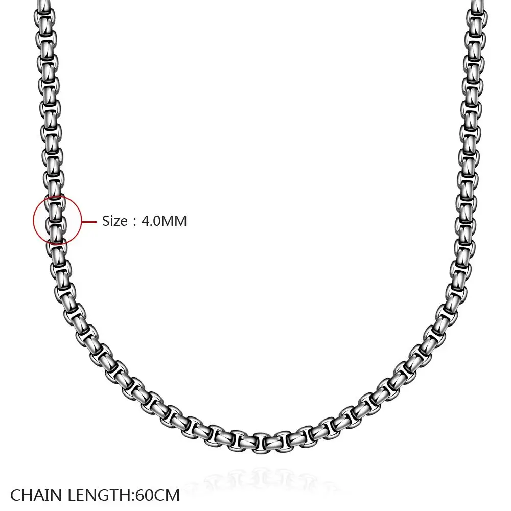 4 мм звено цепи ожерелье, бренд Панк ювелирные изделия Томас Стиль душа бижутерия из нержавеющей стали подарок для мужчин и женщин
