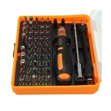 Kit 53 in 1 Multi-Bit Tool Precision Screwdriver Tweezers for Telephone DIY Reparation