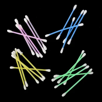 

Double Tip Makeup Cosmetic Remover Cotton Swabs Buds Eyelash Applicators 100pcs /box