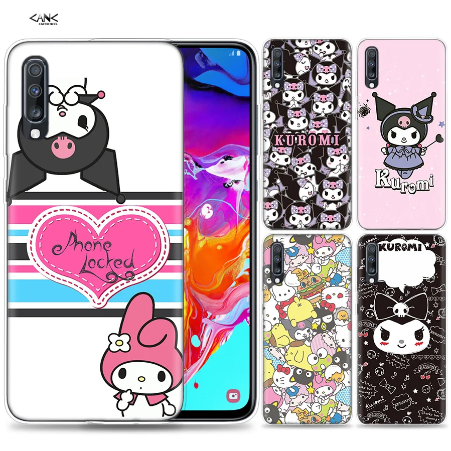 

Bags Case for Samsung Galaxy Mobile Phone A50 A70 A30 A20 J4 J6 J8 A6 A8 M30 A7 Plus 2018 Note 8 9 Kuromi Coque J6Plus A6Plus