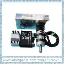 С воздушным охлаждением 400 Вт мотор шпинделя 48VDC бесщеточный электродвигатель вращения шпинделя+ крепление обойма кронштейна+ блок питания+ бесщеточный шпиндель драйвер