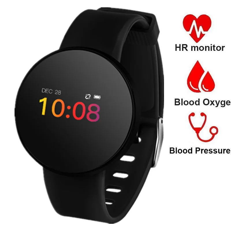 

Heart Rate Monitor Smart Watch Blood Pressure Pedometer Running OLED Touch Smartwatch Waterproof Fitness Sport Watch Men Women