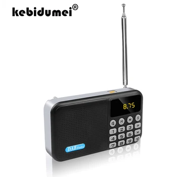 

kebidumei Good FM Radio Portable Bluetooth Digital DAB/ DAB+ Audio Music Player Speaker Support TF Card USB AUX MP3 Player
