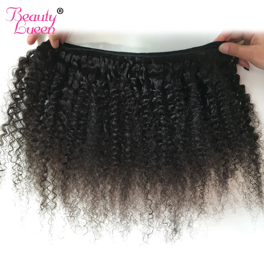 4B 4C Afro Kinky Curly Hair Brazilian Hair Bundles Deal 100% Human Hair Weave 1 PC Can By 3/4 Bundles Non Remy Hair Extensions