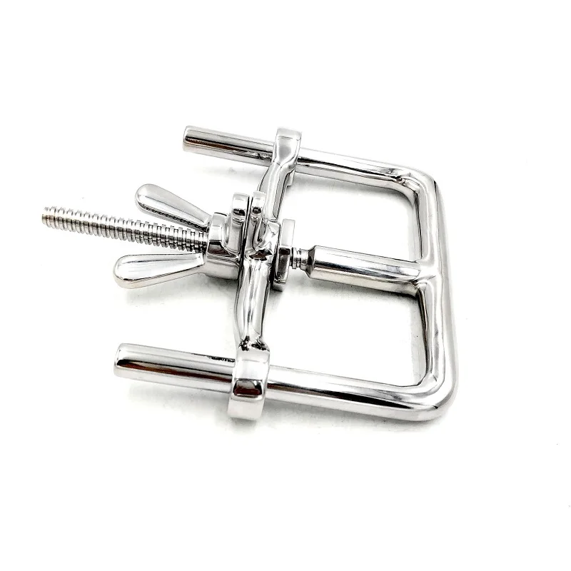 Grande bondage algemas bloqueio de aço inoxidável metal erótico casal bdsm contenção manette algemas dult jogo brinquedo do sexo para mulheres masculinas