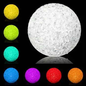 

7 Colors Changing Crystal Ball LED Night Light Lamp Magic Battery Lamp For Home decoration Gift Room Home Wedding Décor