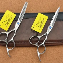 307#5.5 ''Марка Jason высшего сорта парикмахерские Ножницы 440C Профессиональный Парикмахеры Резка Ножницы филировочные ножницы Ножницы для волос