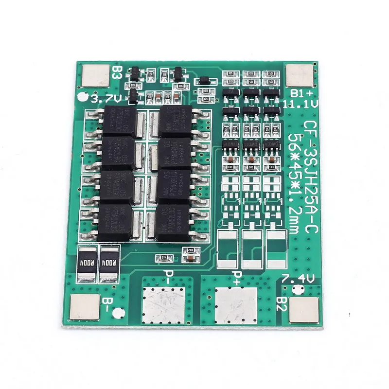 18650 зарядное устройство модуль зарядки защита 25A 3 S PCB BMS плата полимерная литиевая батарея 3 серийный 12 в 3,7 Lipo Li-ion