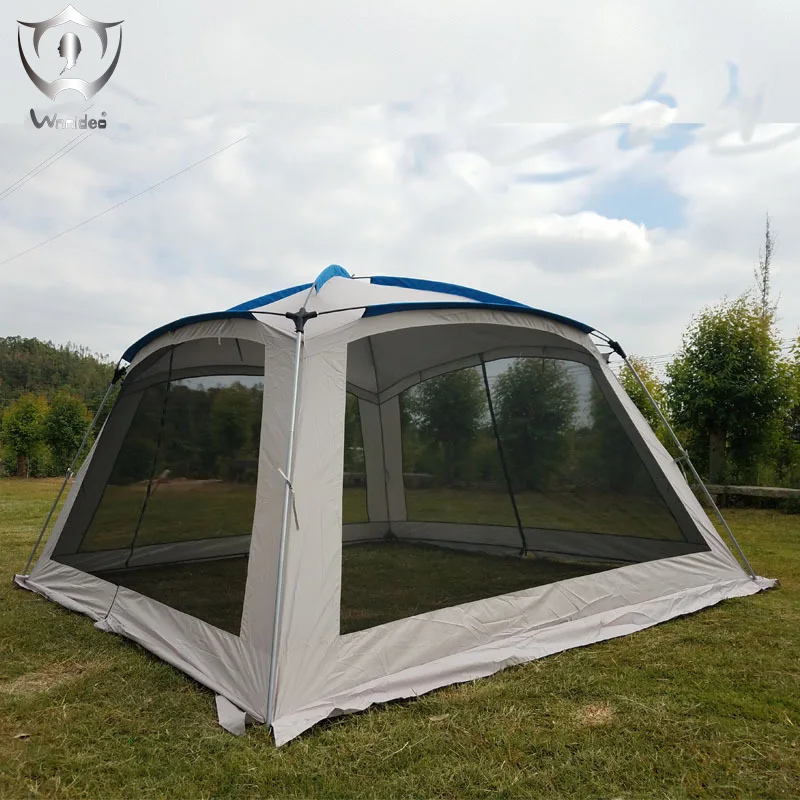 

Wnnideo Outdoor beach camping tents Double Layer awning shade Against Rain& UV with Net for Anti-mosquito Panoramic View ZF7-101