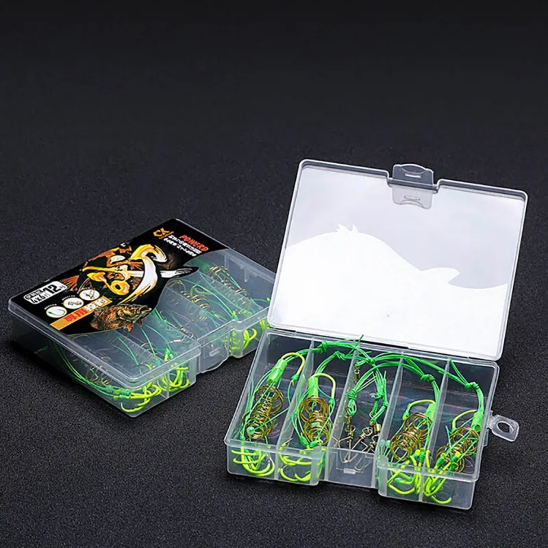 4 Pcs/Set 100C high carbon fishing hook fishing feeder Bomb Proof Hanging Explosion Hook Fish Bait Plastic box packing combinati 4 Pcs/Set 100C high carbon fishing hook fishing feeder Bomb Proof Hanging Explosion Hook Fish Bait Plastic box packing combinati