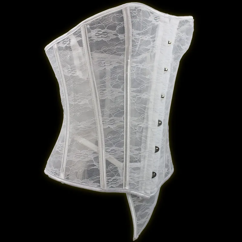 Waist Cinchers Plus Extra Size White Waist Trainer with G string Hot body Shaper for women