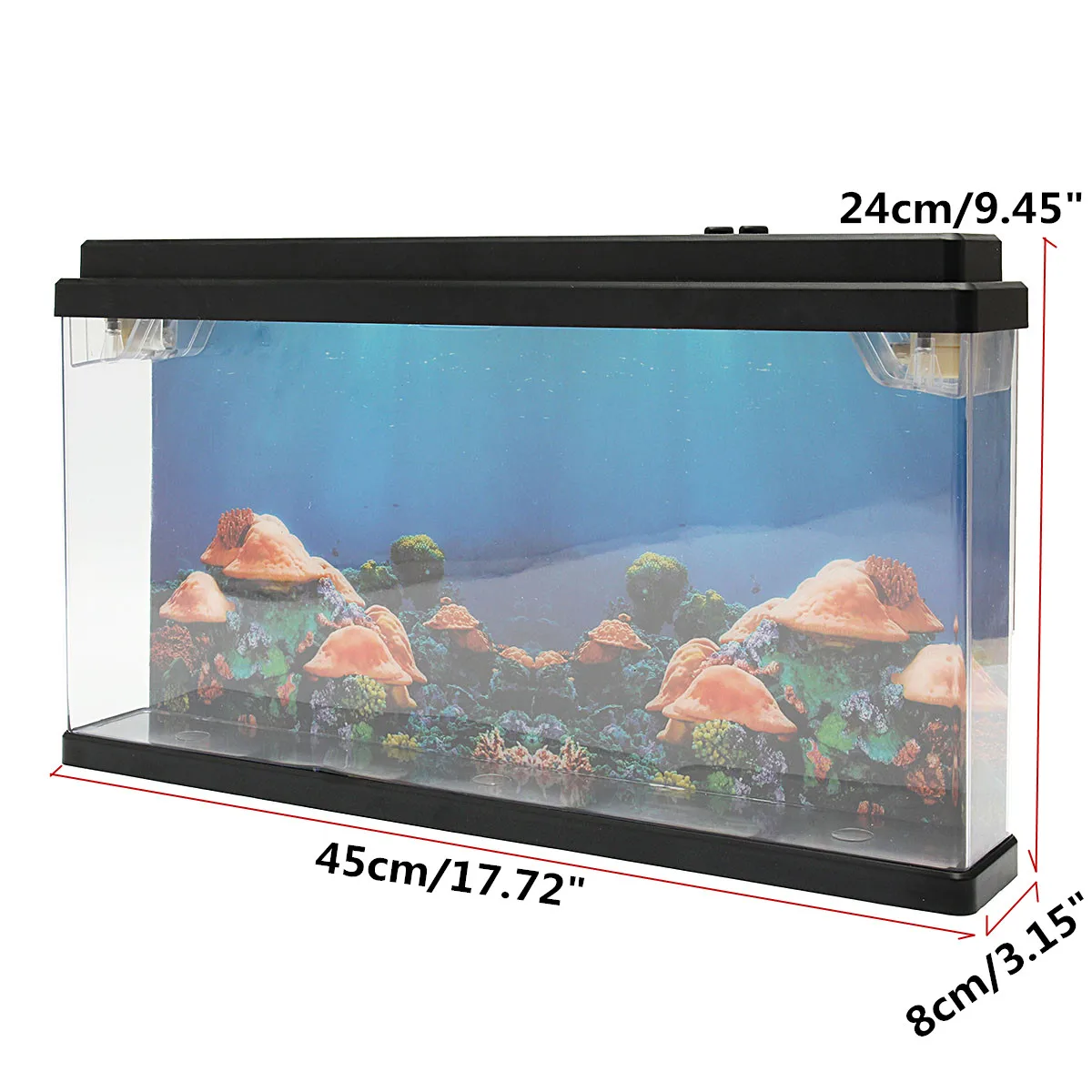 Медузы 45x8x24 см Deluxe светодио дный свет светящиеся аквариумные рыбки PetsTank бытовой домашний декор подводный мир задний план