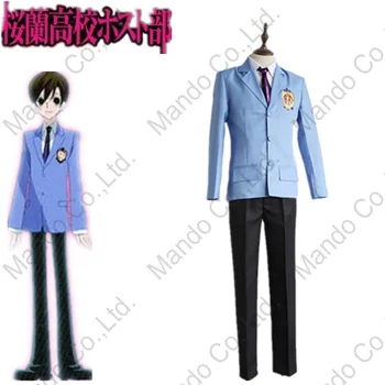 

Anime Ouran High School Host Club Haruhi Fujioka Cosplay Costumes Mens School Uniform Suit Halloween Cosplay Fancy outfit 3pcs
