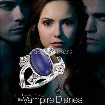 

New Design The Vampire Diaries Elena Same Design Crystal Cat Eye's Stone Ring Restone Ring For Women Size#6,7,8,9,10