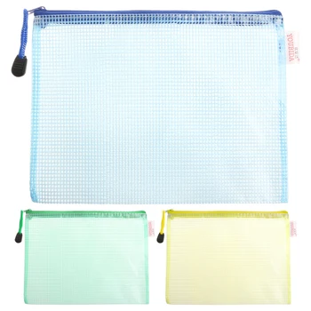 

Document Bag A5 Size Zipper File Pocket Storage Office School Supply Waterproof