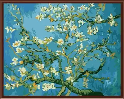 Безрамная картина Картина по номерам DIY Холст Картина маслом Ван Гог картина домашний декор для гостиной настенная живопись 40*50 см G159