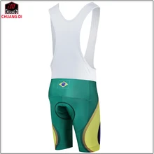 ZM Национальный флаг Бразилии Велоспорт нагрудник шорты для мужчин лето Открытый велосипед велосипедный спорт одежда 3D мягкий нагрудник шорты брюки