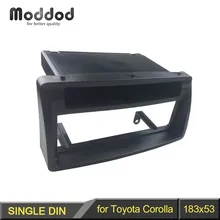 Din Fascia para TOYOTA Corolla de Audio w/pocket Headunit Radio CD GPS DVD Estéreo CD Dash Panel de Montaje de Instalación Del Kit de Ajuste marco