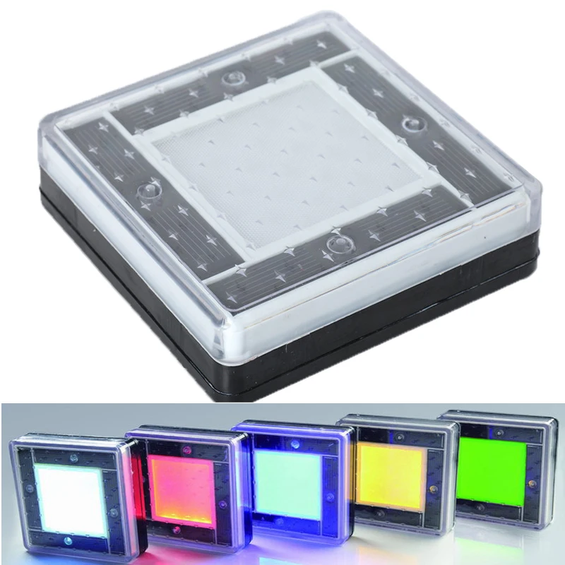 Solar underground light Led garden light Compression Outdoor road square brick lights