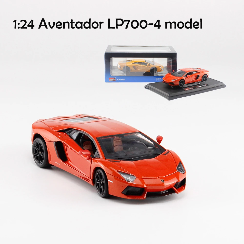 Моделирование 1:24 lambora Aventador LP700-4 спортивный автомобиль Реалистичная литая под давлением модель игрушечной машины Коллекция Подарочные игрушки для детей