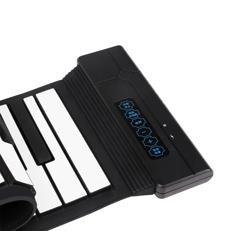 Новая гибкая 88 клавишная USB гибкая рулонная электронная пианино клавиатура профессиональная с батареей
