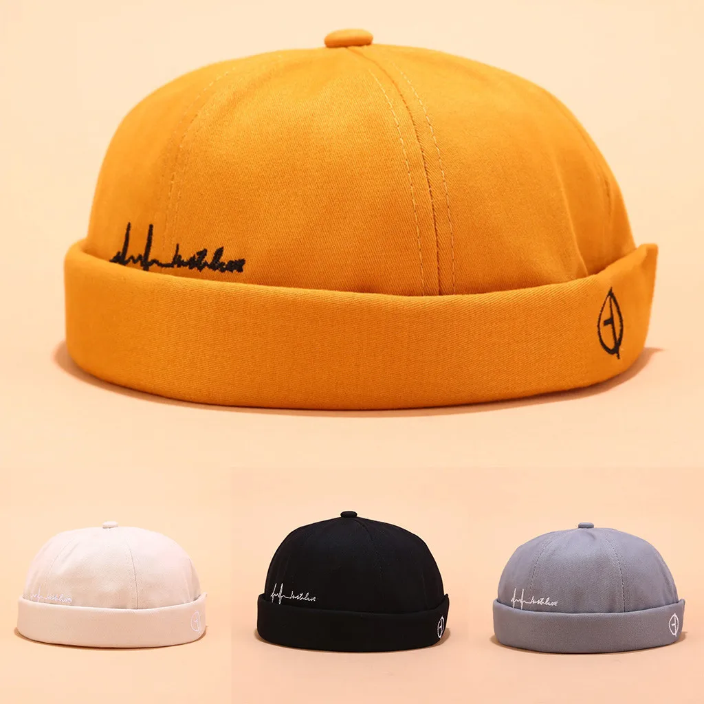 Мужская и женская кепка повседневная Docker Sailor Mechanic без полей однотонная шляпа gorras