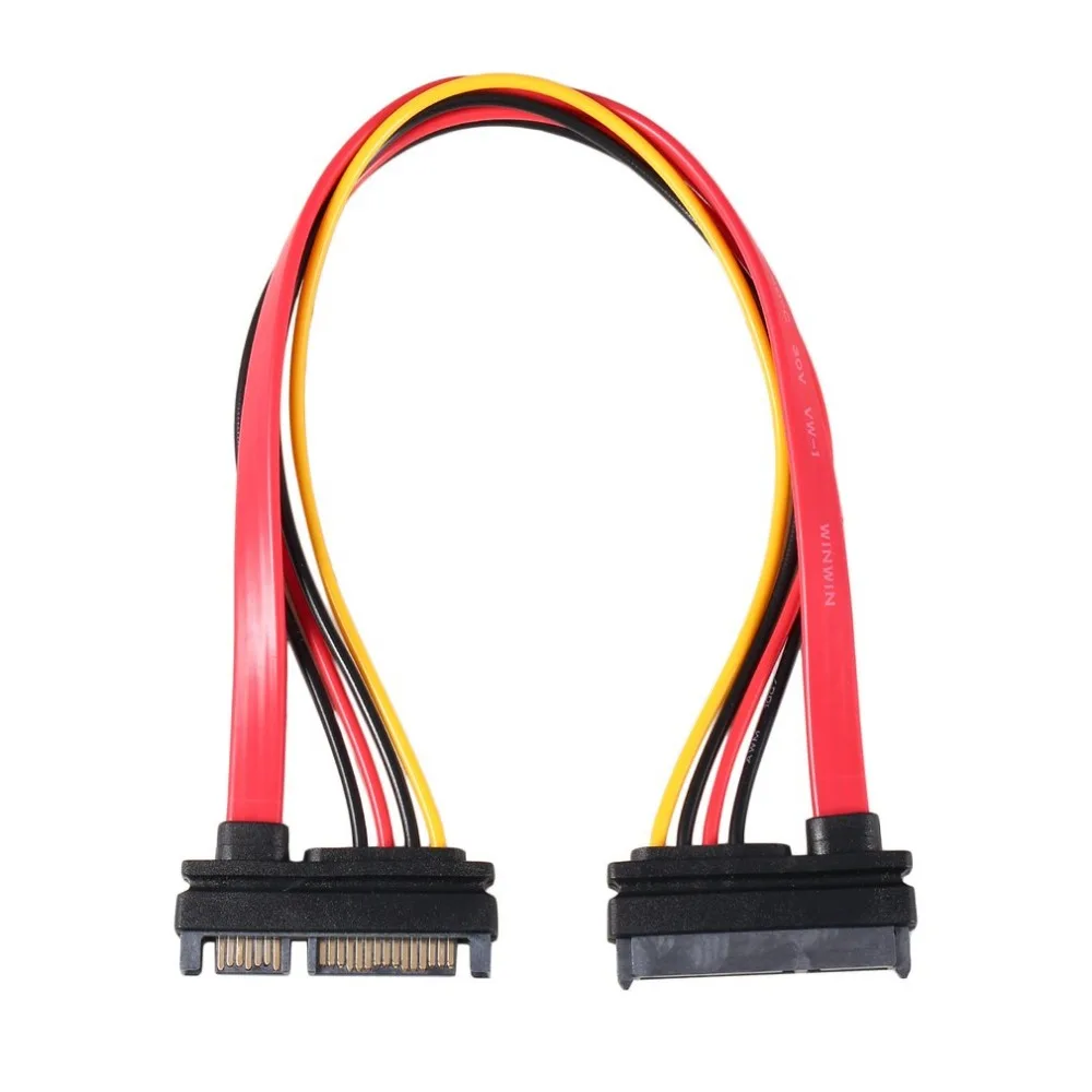 

7+15 Pin Serial SATA Data power combo extension Cable 1pc Serial Power Adapter Cable Hot Selling TA SATA To HDD Cable