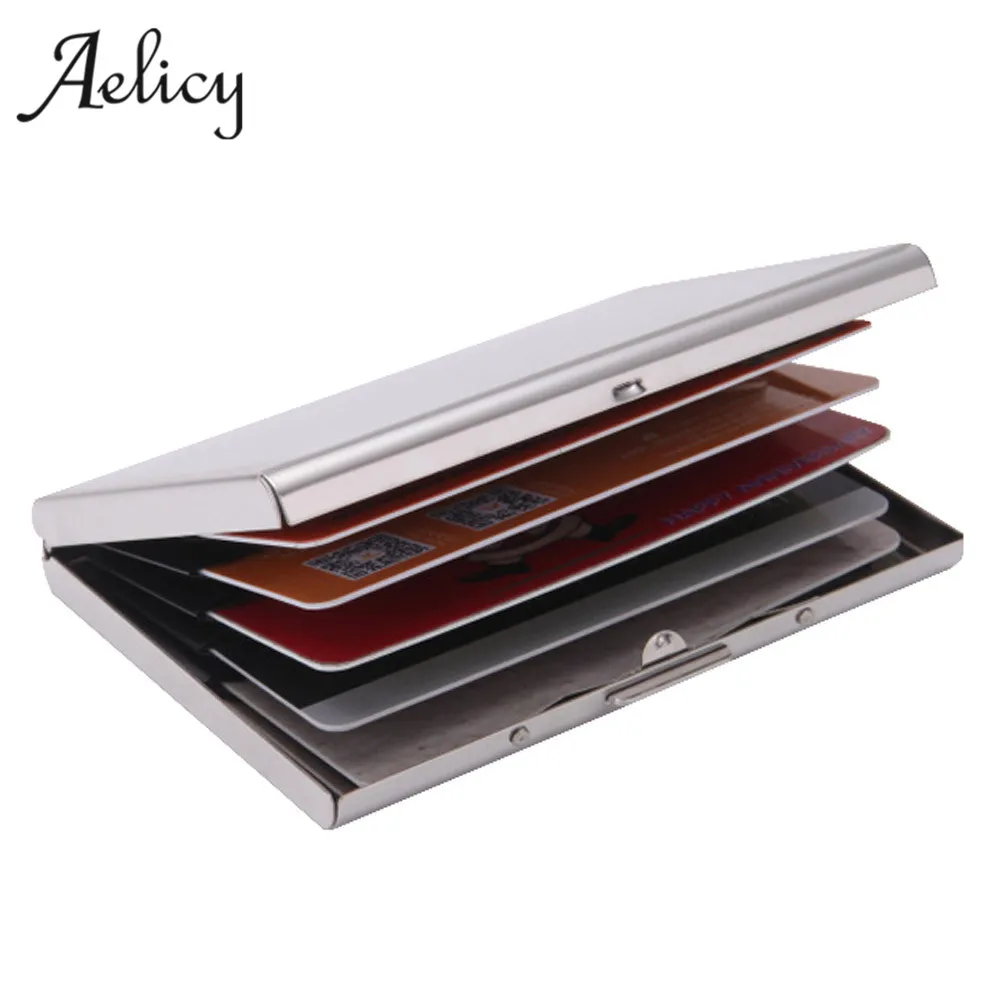 

Aelicy Luxury Fashion Stainless Steel Credit Card Wallet for Men And Women Exquisite Magnetic Attractive Card Case Business Card