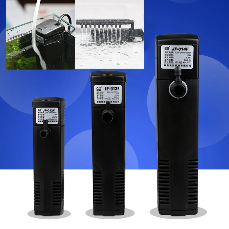 aquarium mini multi function submersible pump filter oxygen for fish